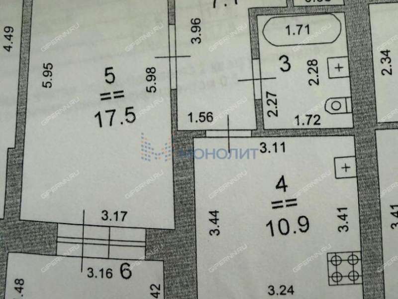 однокомнатная квартира на улице Родионова дом 193
