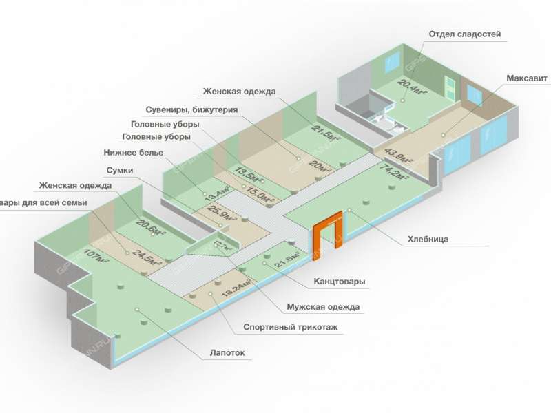 помещение под помещение свободного назначения, торговую площадь на проспекте Гагарина
