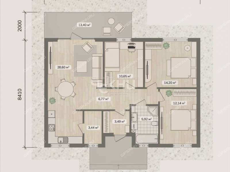 дом на Главная Аллея КП Новая деревня Владыкино