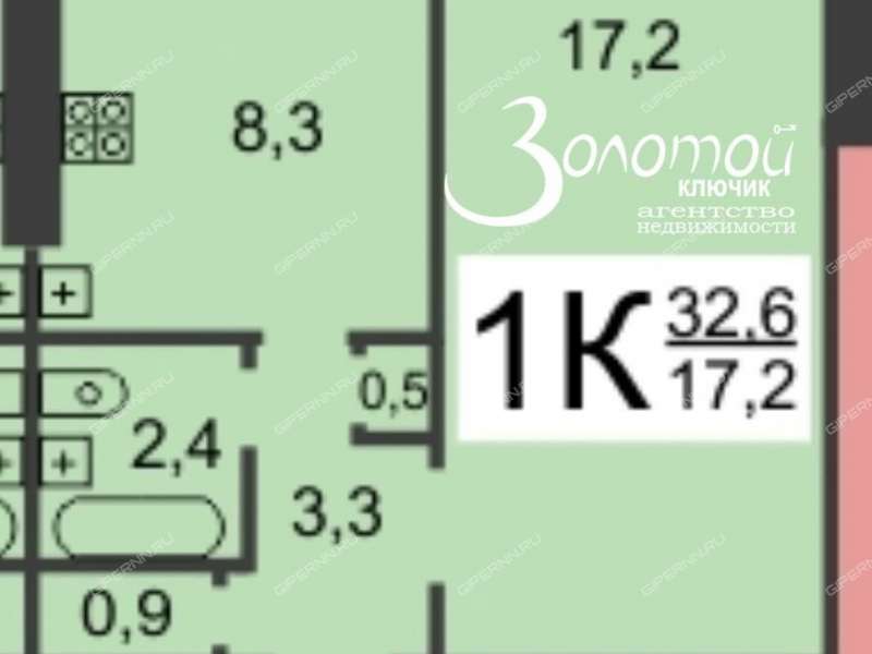 однокомнатная квартира на улице Советской Армии дом 15А