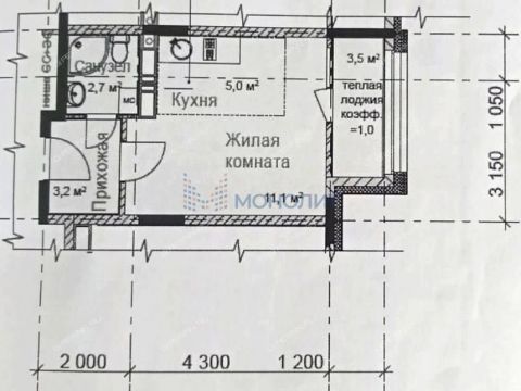 kvartira-studiya-ul-novokuznechihinskaya-d-11 фото