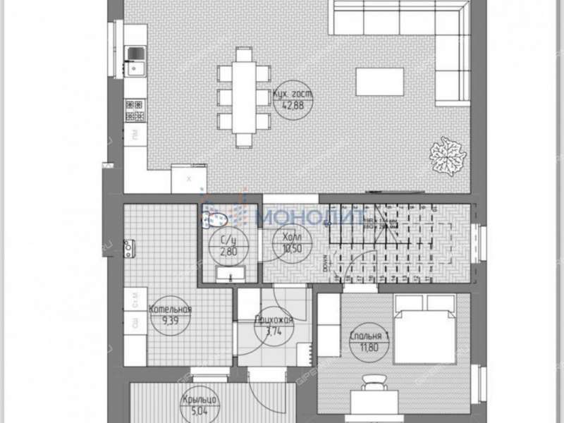 коттедж на улице Вячеслава Борисова село Безводное