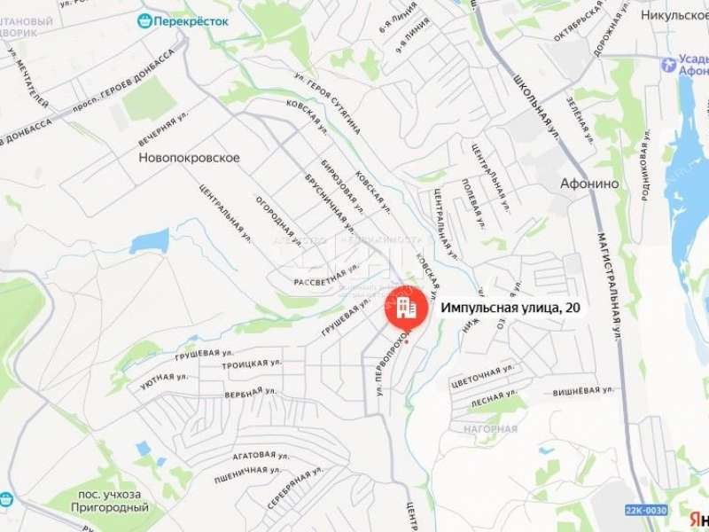 земельный участок 8 соток Импульсная улица