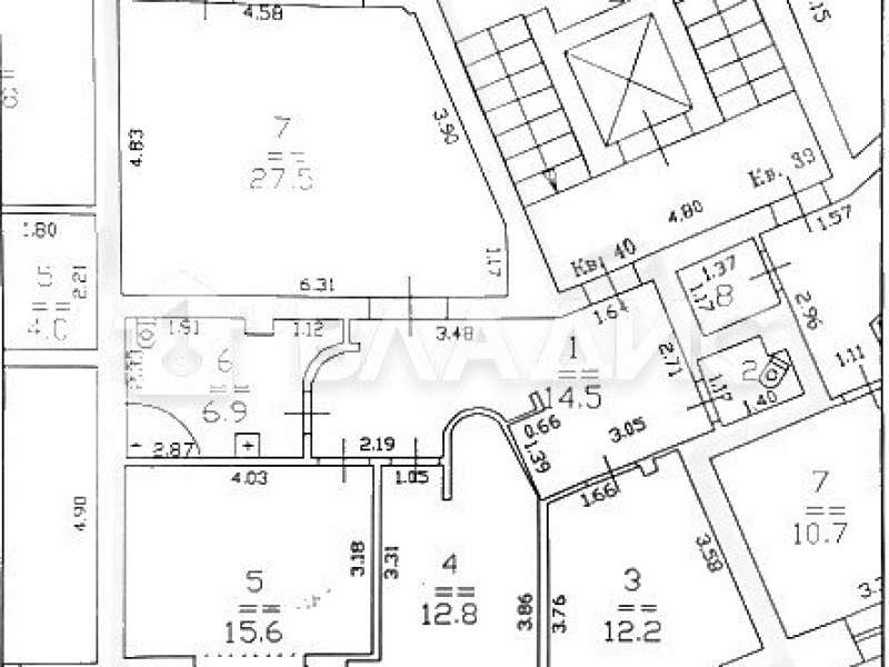 трёхкомнатная квартира на улице Нижне-Печерская дом 2