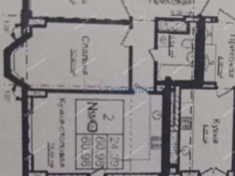 двухкомнатная квартира на улице Менделеева