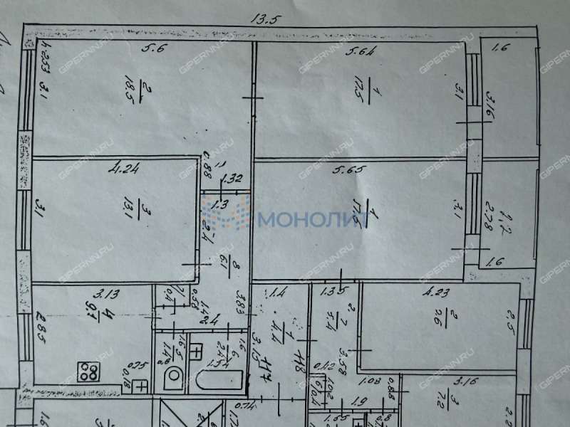 трёхкомнатная квартира на улице Василия Иванова дом 14 к7