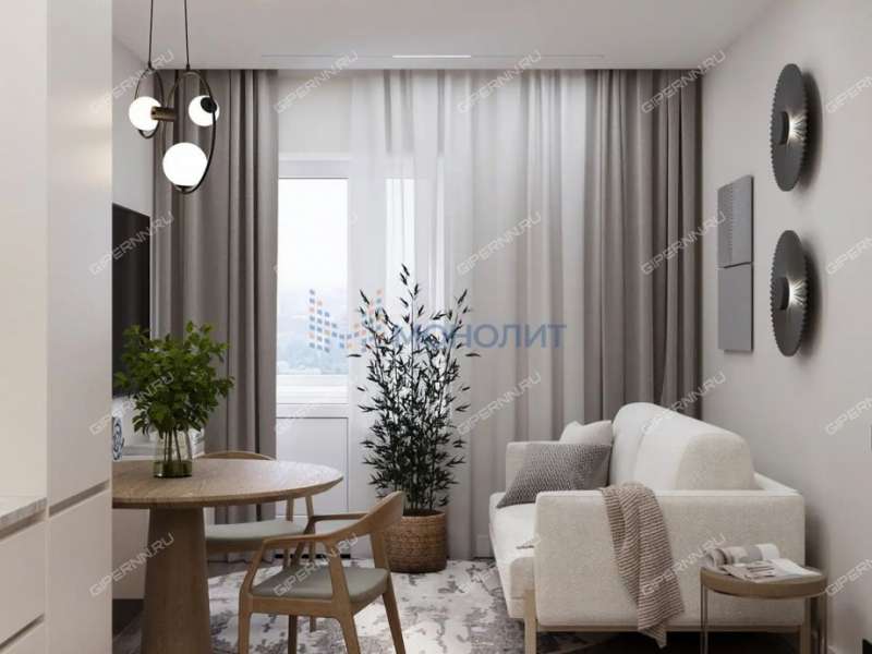 двухкомнатная квартира на улице Красных Зорь