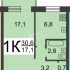 однокомнатная квартира на Чукотской улице дом 5