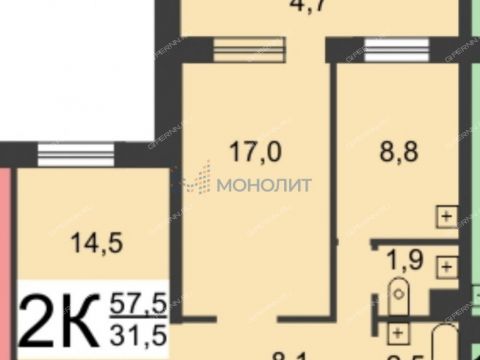 2-komnatnaya-ul-proletarskaya-d-5 фото