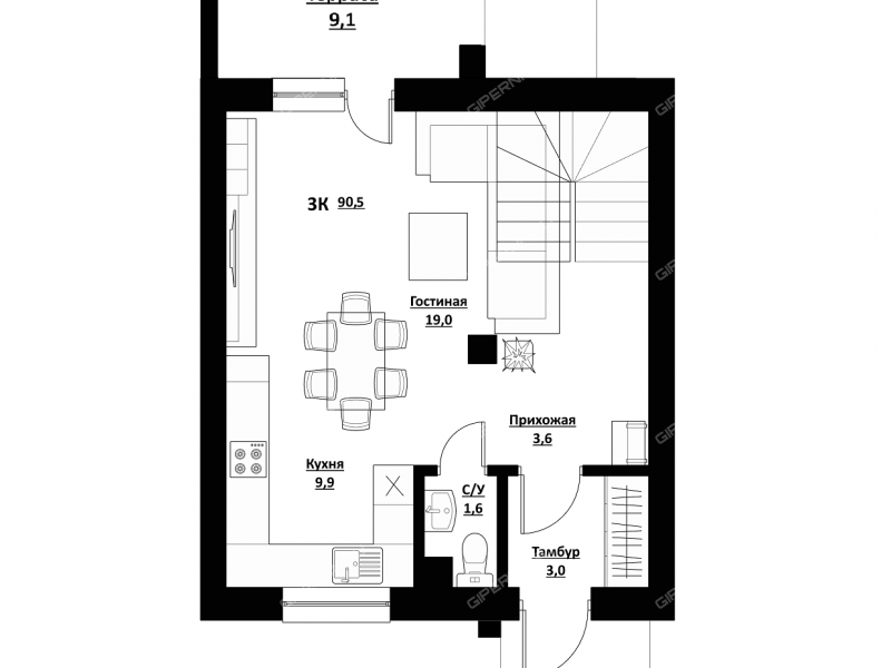 дом на Окская Коттеджный посёлок Фрегат