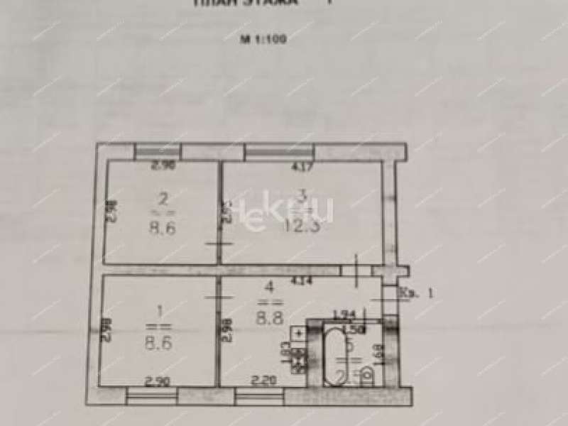 трёхкомнатная квартира в посёлке Санаторий им. ВЦСПС дом 7/2