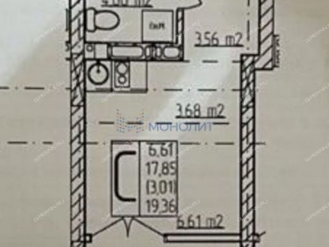 kvartira-studiya-ul-pravdinskaya-d-43 фото