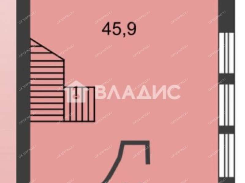 трёхкомнатная квартира на улице Большие Овраги дом 4