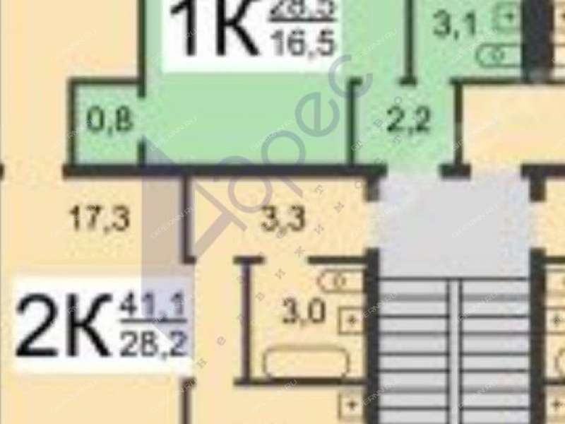 двухкомнатная квартира на проспекте Ленина дом 127