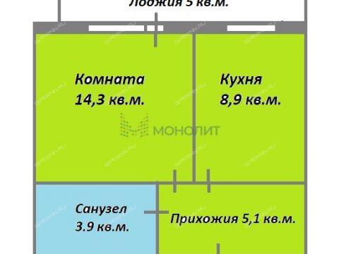 1-komnatnaya-per-svetlogorskiy-d-2 фото