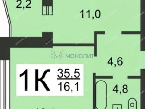 1-komnatnaya-b-r-60-letiya-oktyabrya-d-25-k2 фото