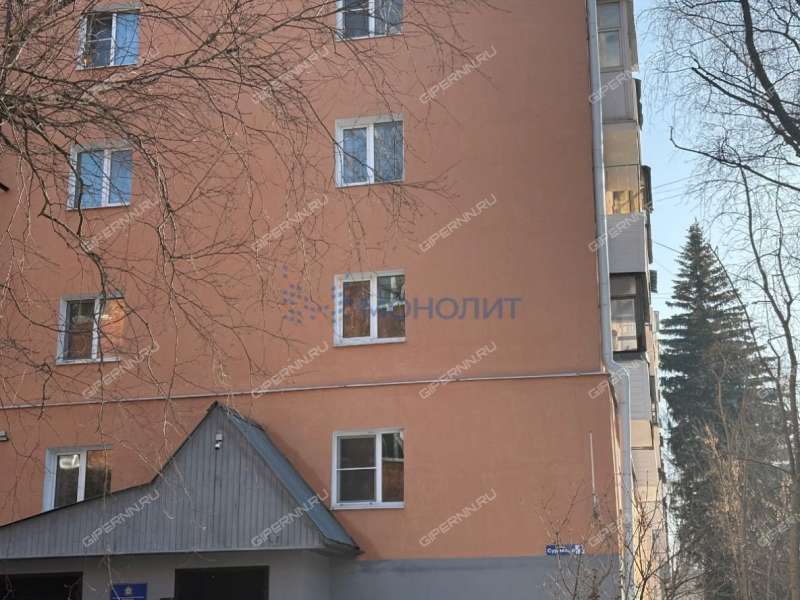 однокомнатная квартира на улице Сурикова дом 1