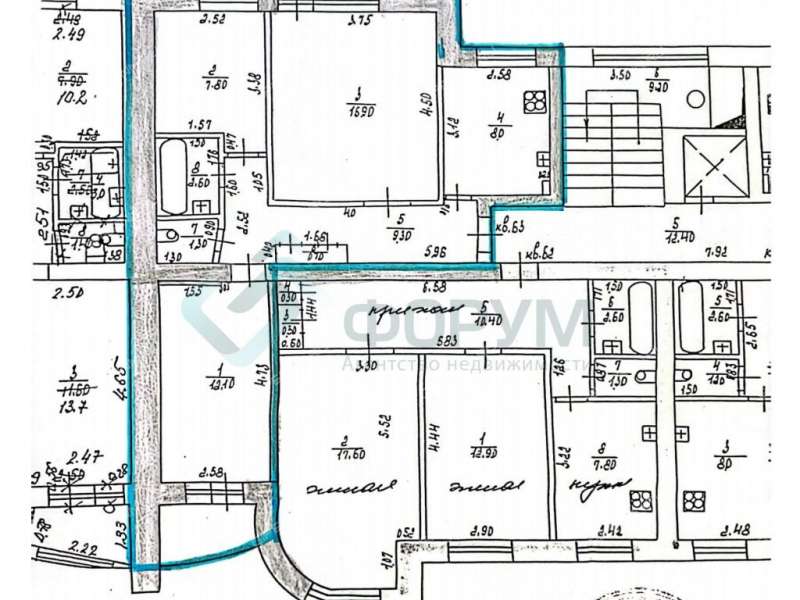 трёхкомнатная квартира на улице Максима Горького дом 148