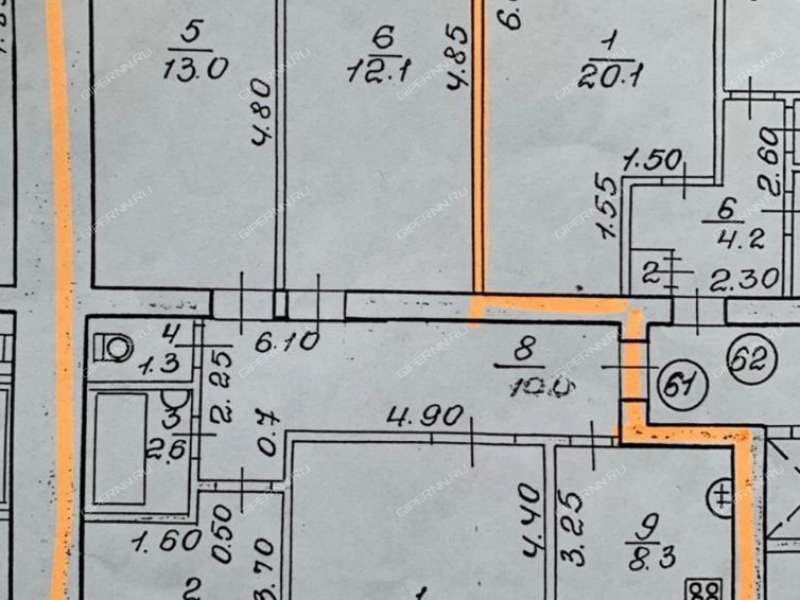четырёхкомнатная квартира на улице Кащенко дом 27