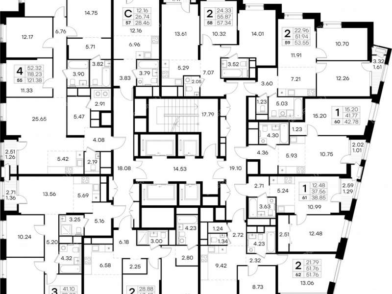 квартира-студия в новостройке на  ул. Гаршина, д. 40, к1.1.5