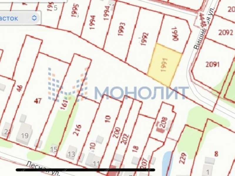 земельный участок 9,1 сотки Яблоневая улица деревня Шопово