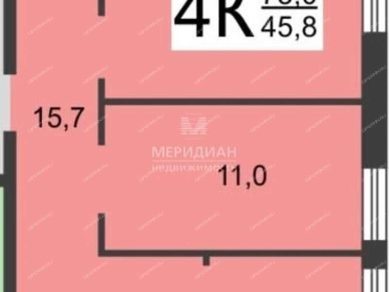 четырёхкомнатная квартира на Эпроновской улице дом 10