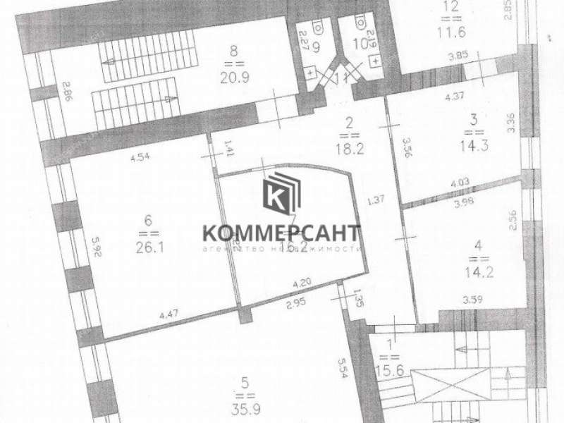 здание под офис, торговую площадь на улице Добролюбова