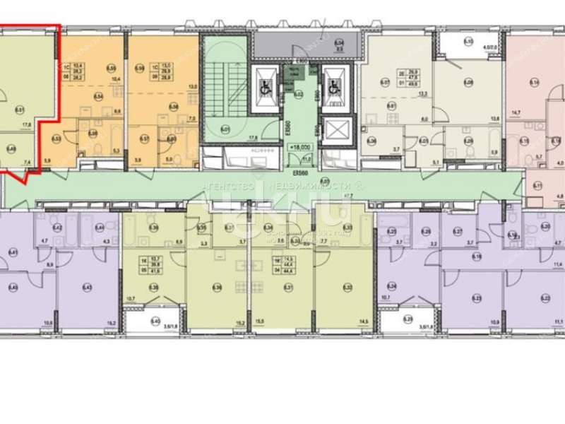 однокомнатная квартира в новостройке на Черниговской улице