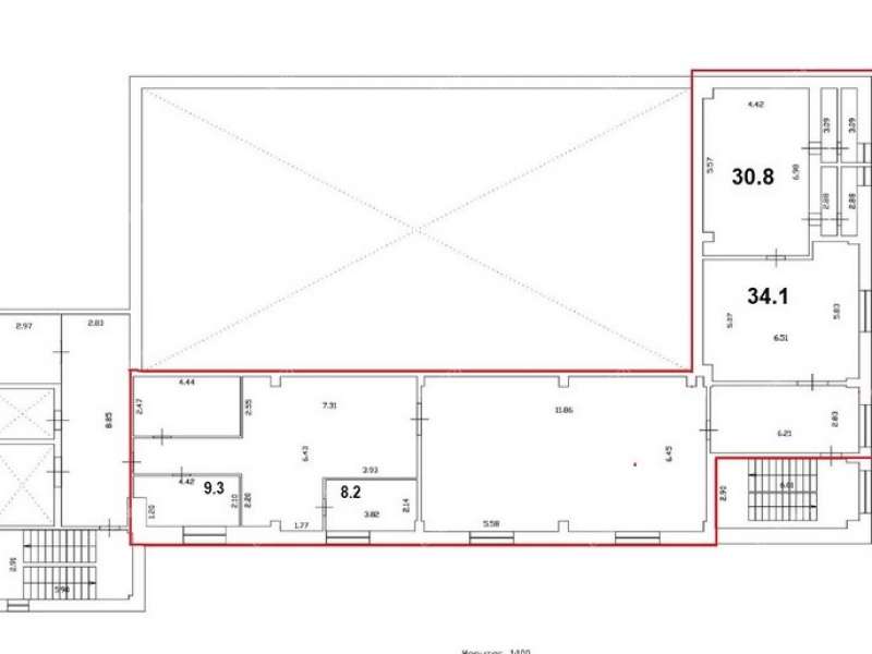 помещение под офис на улице Новикова-Прибоя
