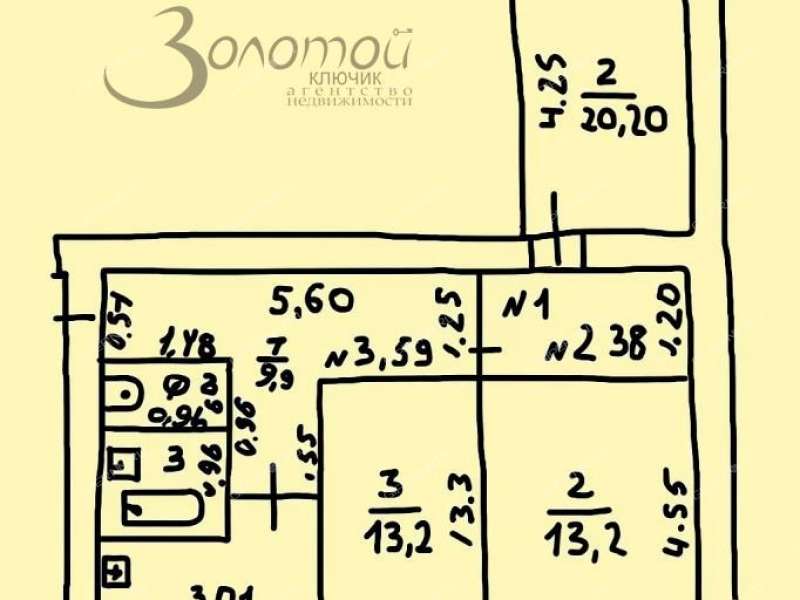 трёхкомнатная квартира на улице Переходникова дом 5